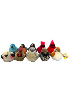 Wild Republic Audubon Plush Birds Lot of 10 Realistic Stuffed 6 with Sound READ